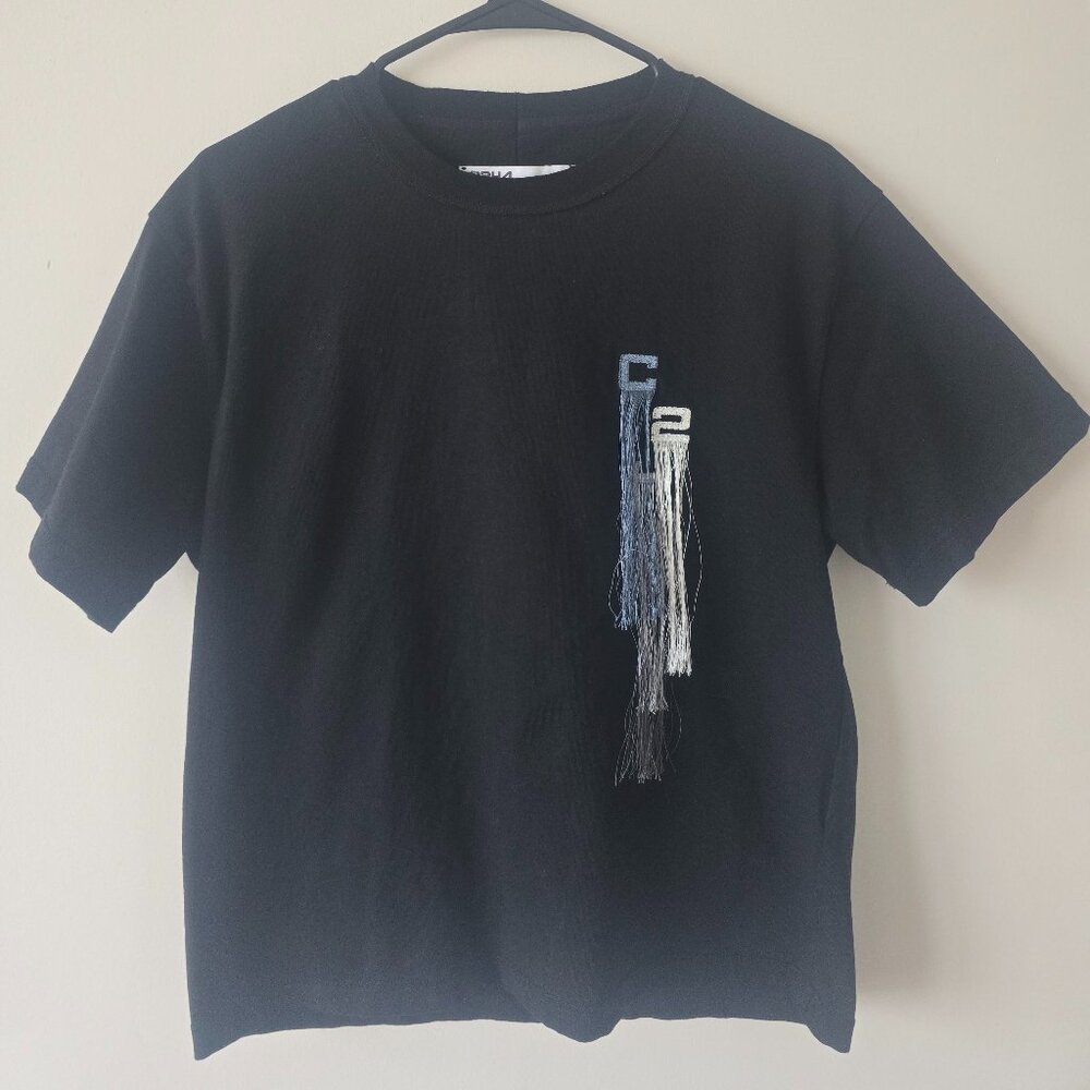 C2H4 Experimental Graphic T-Shirt Black Streetwear Tee